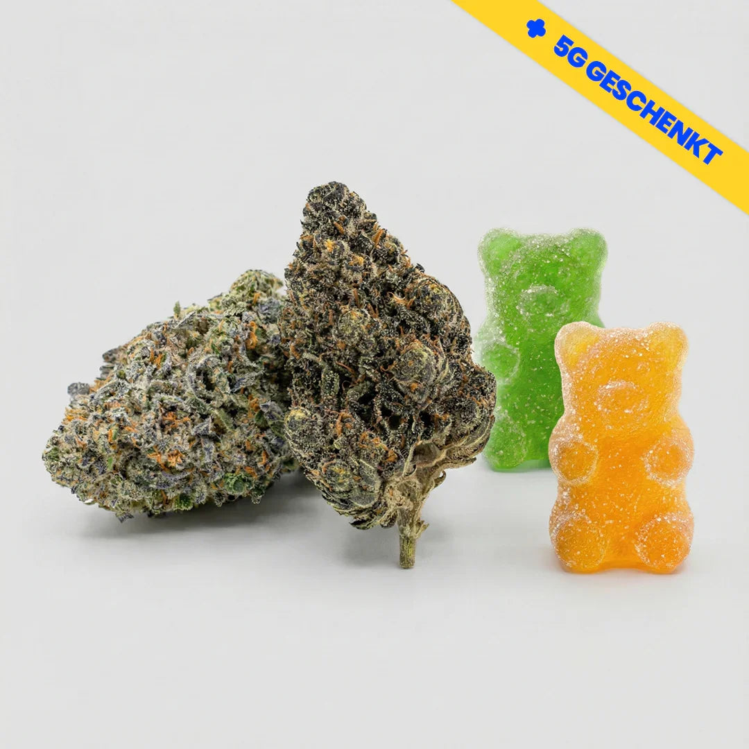 CBD Blüten und THC Fruchtgummis