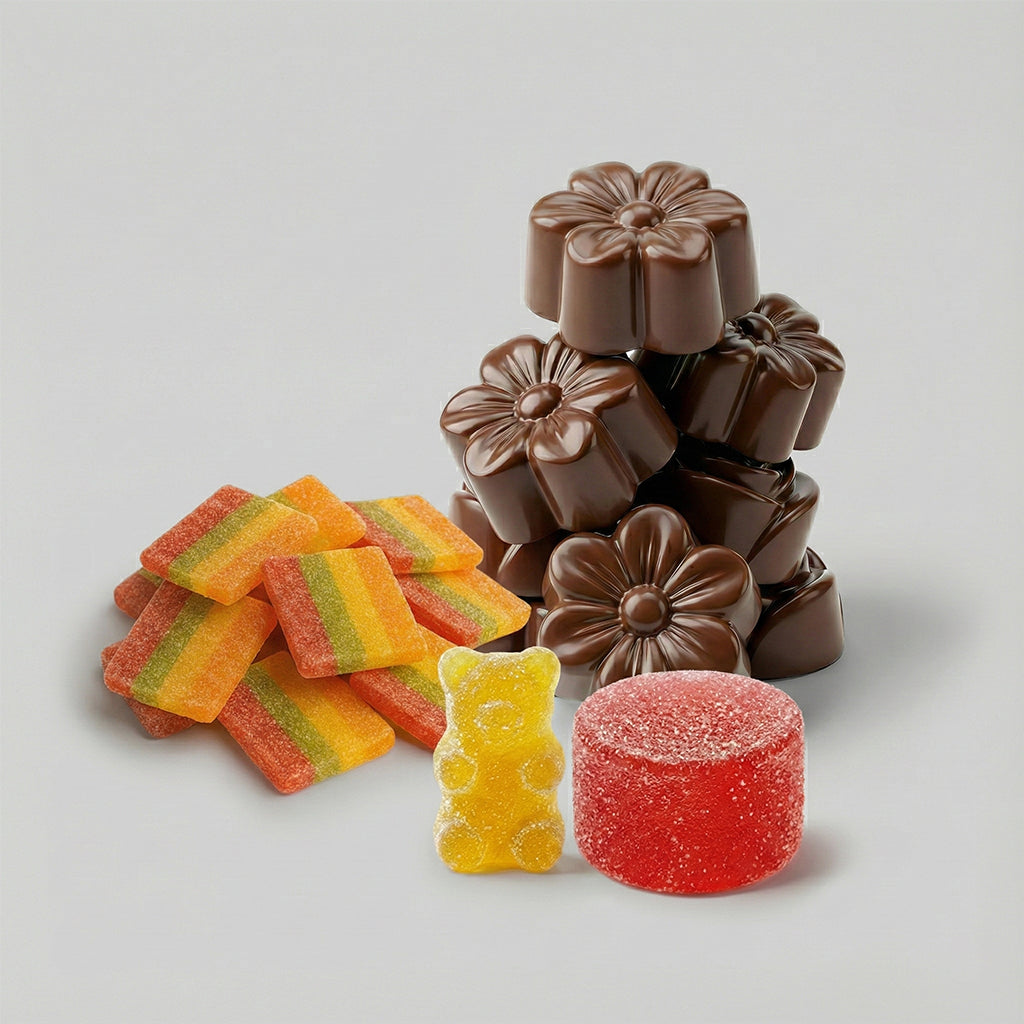 Edibles Bundle – Mix aus Schoko, Rainbow Flag und Gummies, je 10mg
