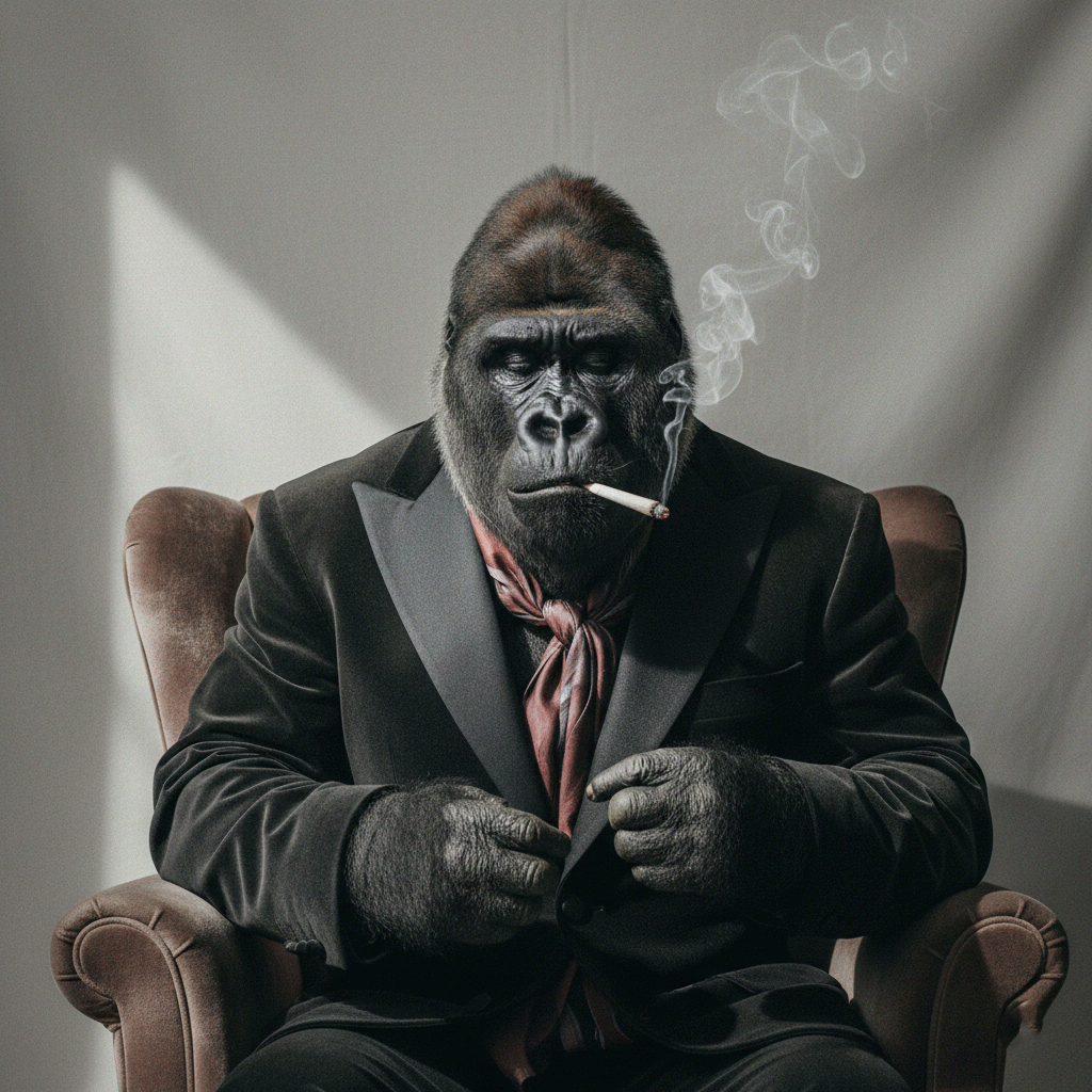 Gorilla Gule Joint mit 1 g Premium‑Cannabis, sorgfältig gerollt für gleichmäßigen Abbrand, diskret verpackt für schnellen Versand