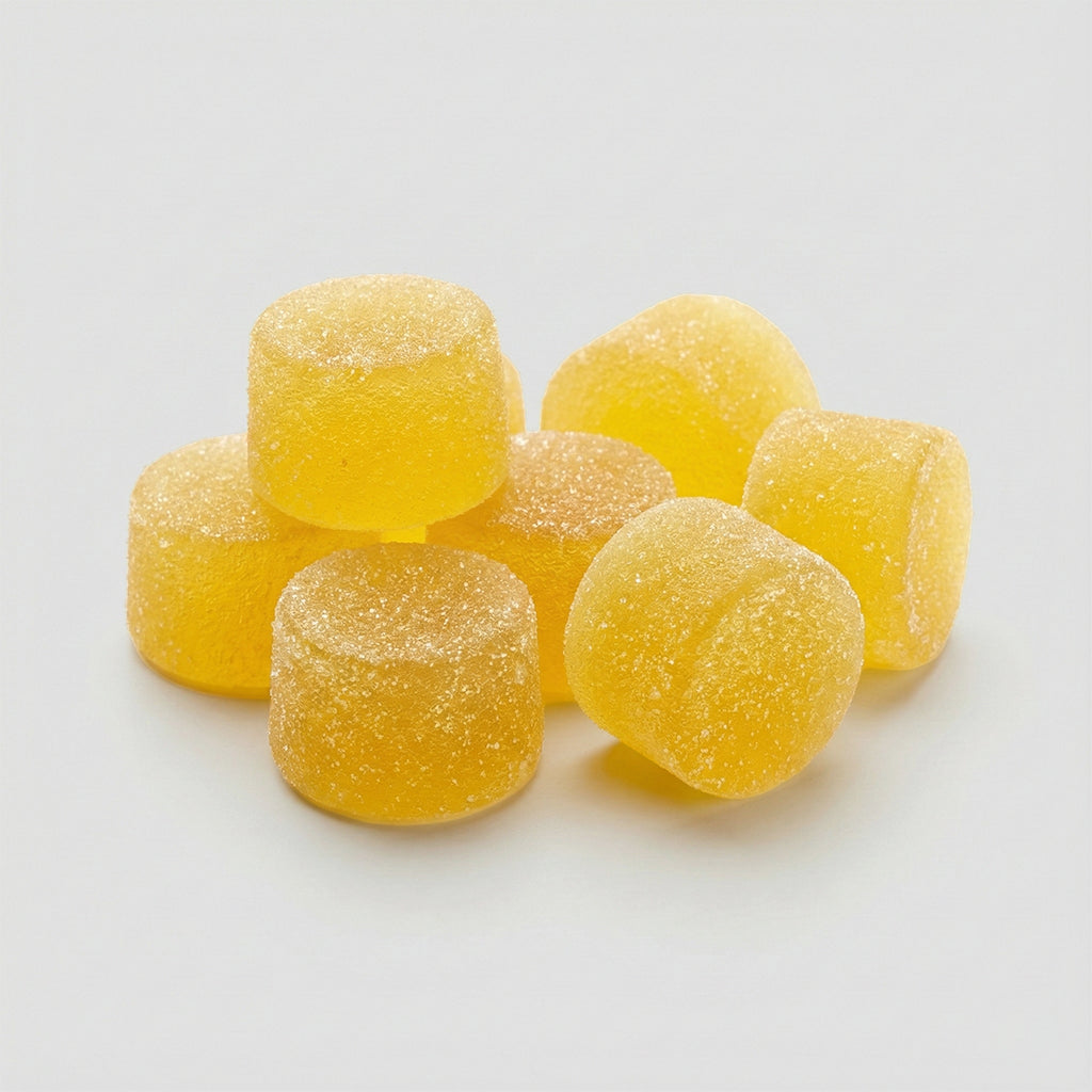 THC Edibles – tropische Ananas Gummies, 10mg THC pro Portion, Bulk Pack