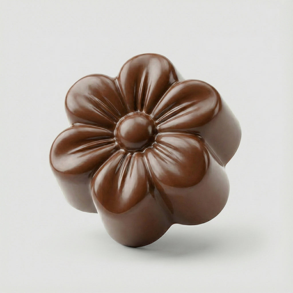 Happy Hasch Schoko Flower – Zartbitterschokolade mit Cannabisblüte & natürlichem Delta-9-THC