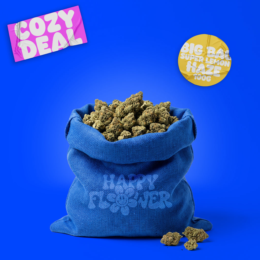Blauer Happy Flower Big Bag 100g Super Lemon Haze.