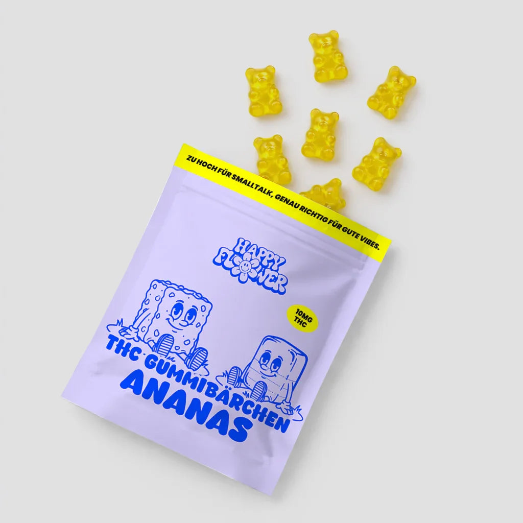 Gominolas de THC con sabor a piña – Ficha del producto
