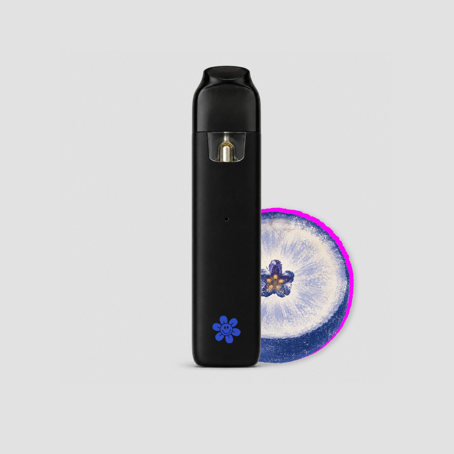PHC Vape – a stylish disposable vape pen with an intense blueberry flavor