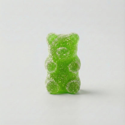 THC Edible – grüner Apfel Gummy Bear mit 10mg THC, laborgeprüft