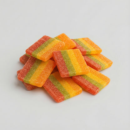 THC Edibles – bunte Rainbow Flag Gummies im Großpack, 10mg THC pro Stück