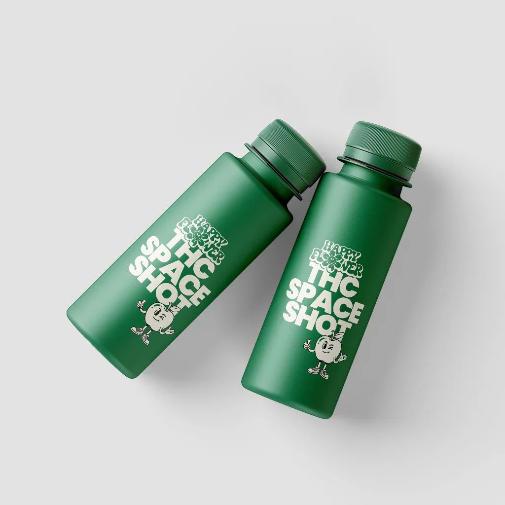 THC-Space Shot Apple – 25 ml, sabor afrutado a manzana, 100 % legal