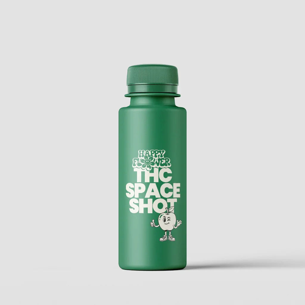 THC-Space Shot Apple – 25 ml, sabor afrutado a manzana, 100 % legal