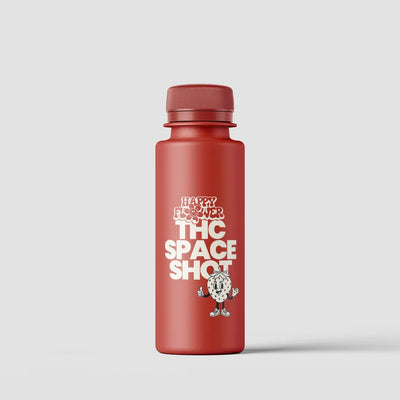 THC-Space Shot Strawberry – 25ml, sweet strawberry, lab-tested quality.