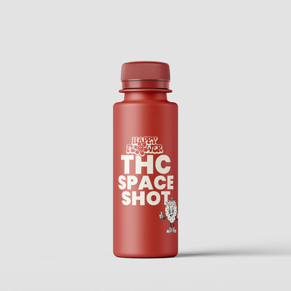 THC Space Shot Strawberry – 25ml Shot mit 20mg THC, süßer Erdbeergeschmack, laborgeprüfte Qualität