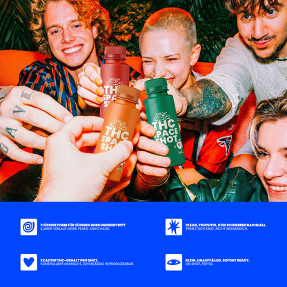 THC Space Shot – 25ml Shot mit 20mg THC, laborgeprüfte Qualität