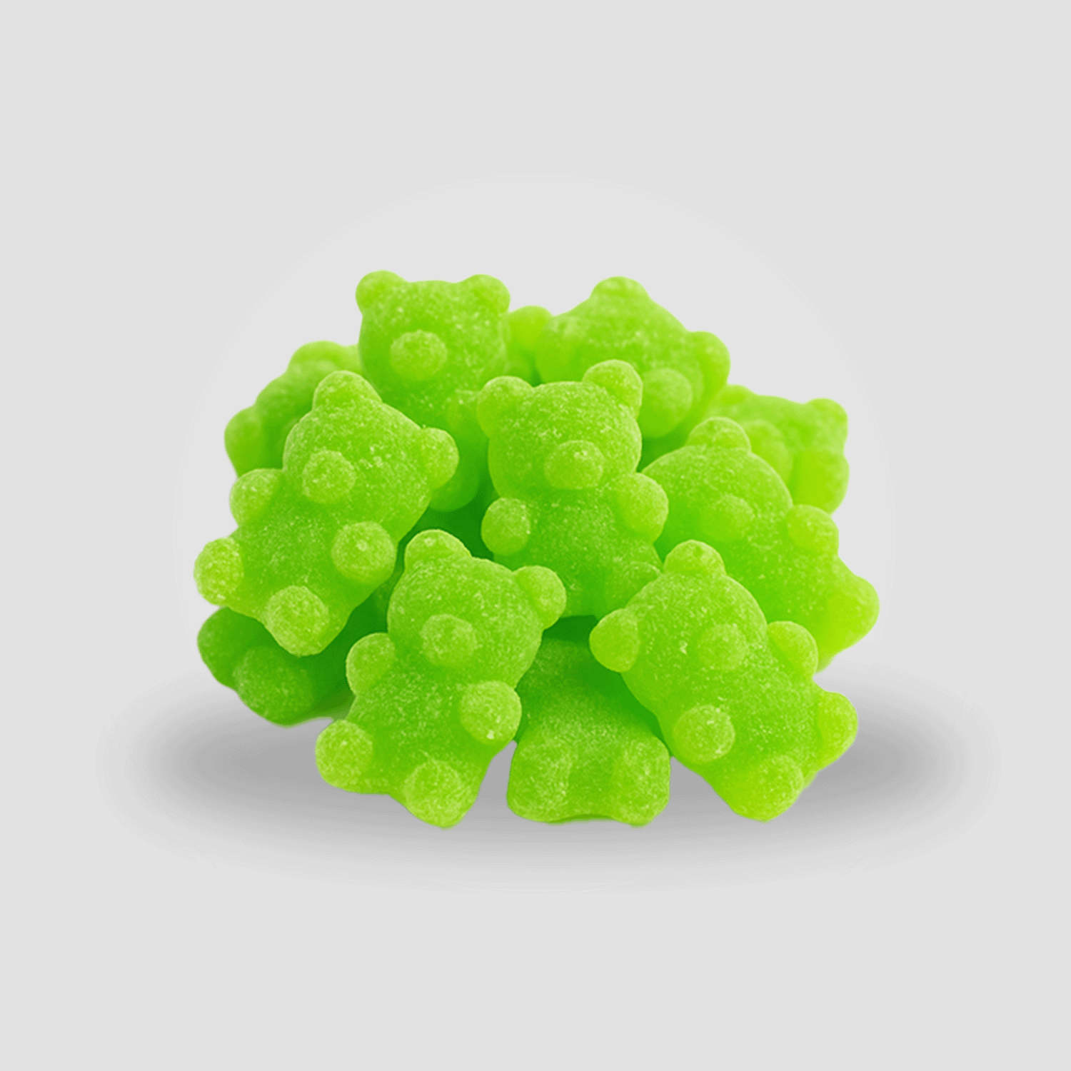 THC Edibles – grüne Apple Gummies mit 10mg THC, große Packung