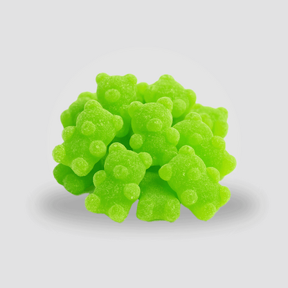 THC Edibles – grüne Apple Gummies mit 10mg THC, große Packung