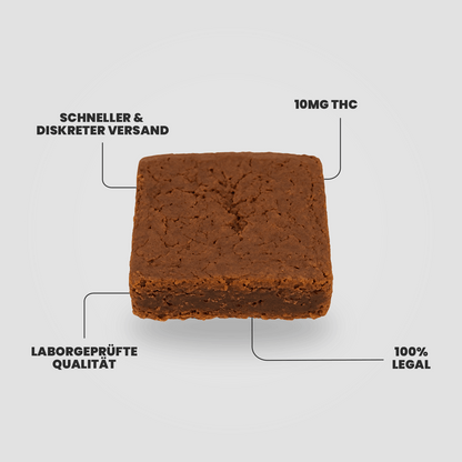 THC Edible – Omas originale Hash Brownies mit 10mg THC, saftig-schokoladig, 100 % legal in Deutschland
