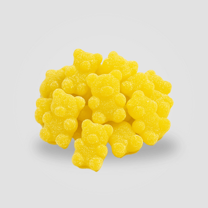THC Edibles – saure Lemon Gummies, Großpack mit 10mg THC je Gummi