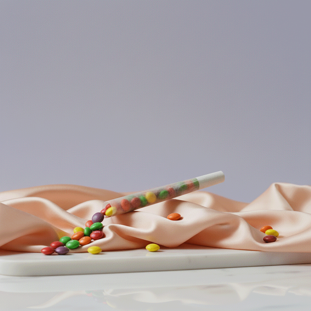 Sorgfältig gerollte Joints für gleichmäßigen Abbrand, diskret verpackt für schnellen Versand von Happyflower